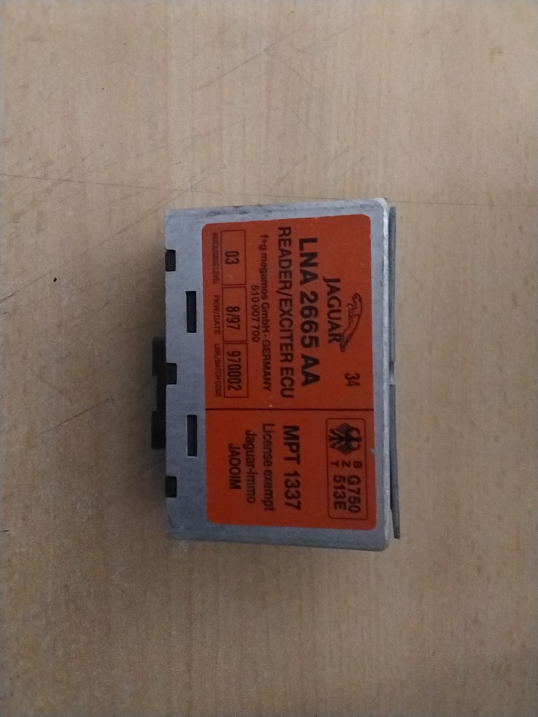 Key transponder module - Jaguar x300 x308 XJ6