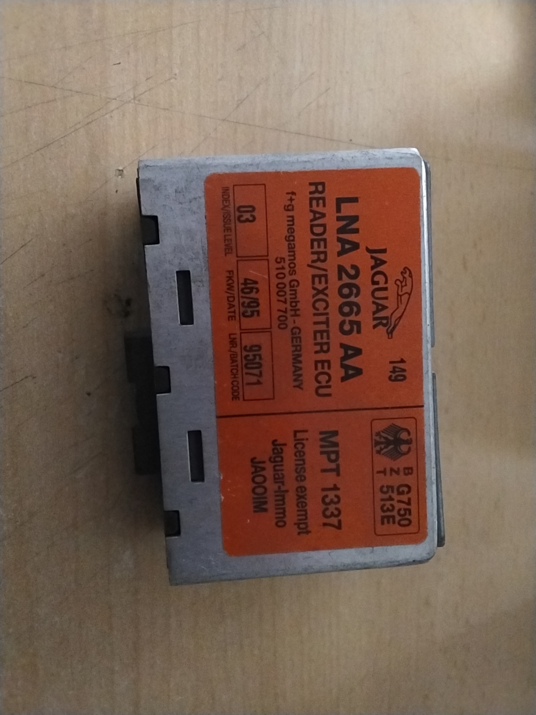 Key transponder module - Jaguar x300 x308 XJ6