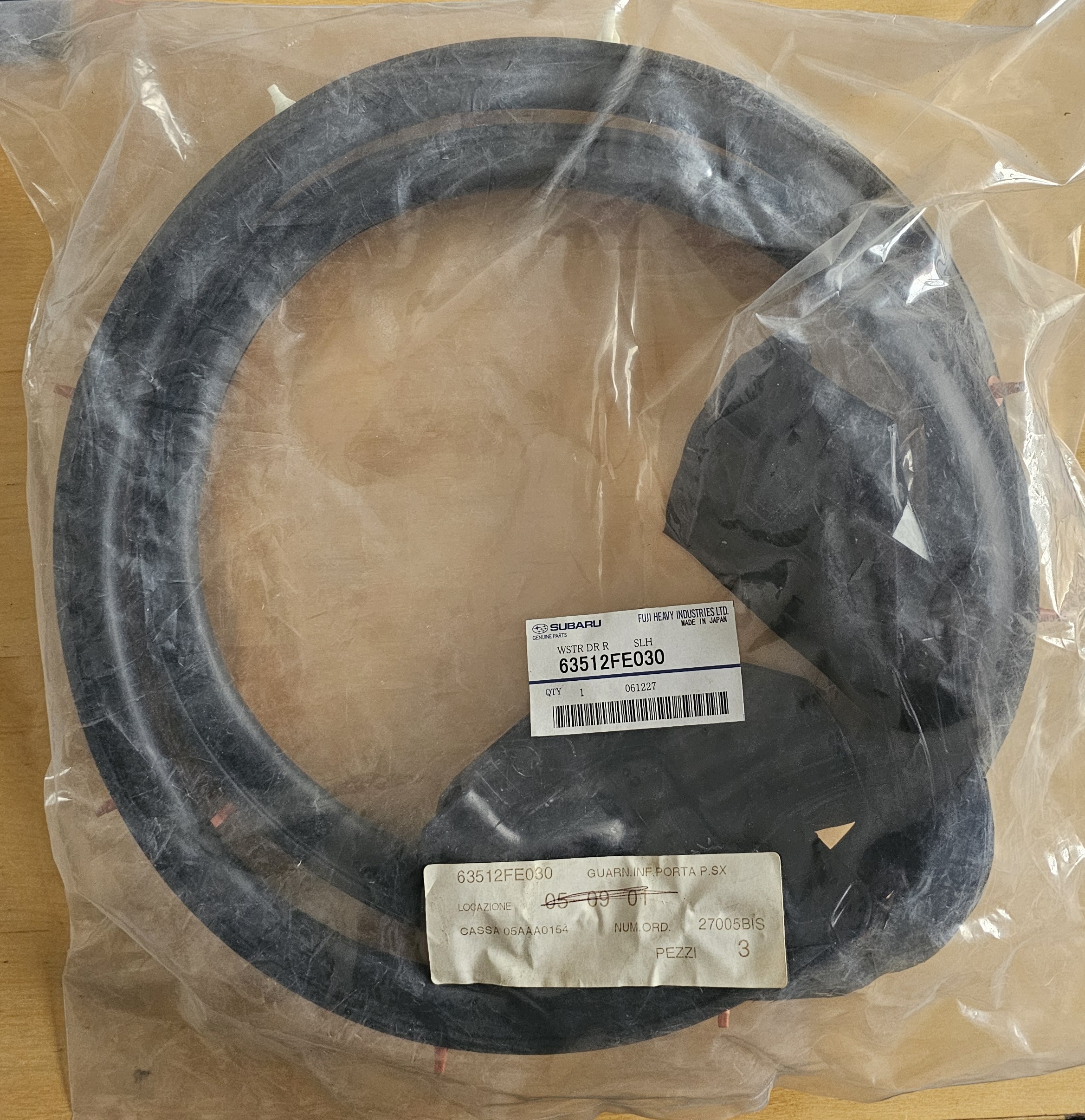 Türdichtung WSTR DR R SLH -  Subaru Impreza