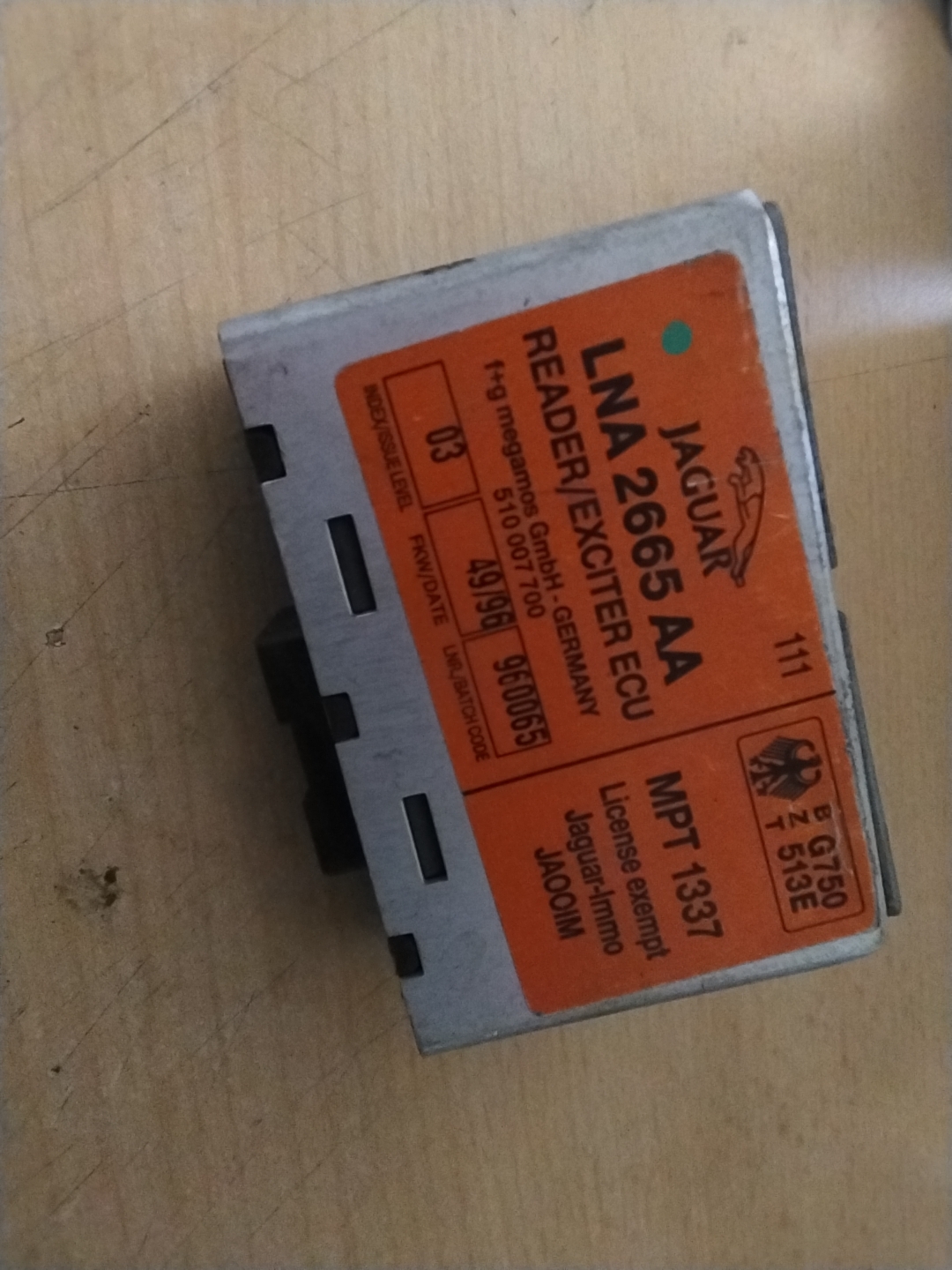 Key transponder module - Jaguar x300 x308 XJ6