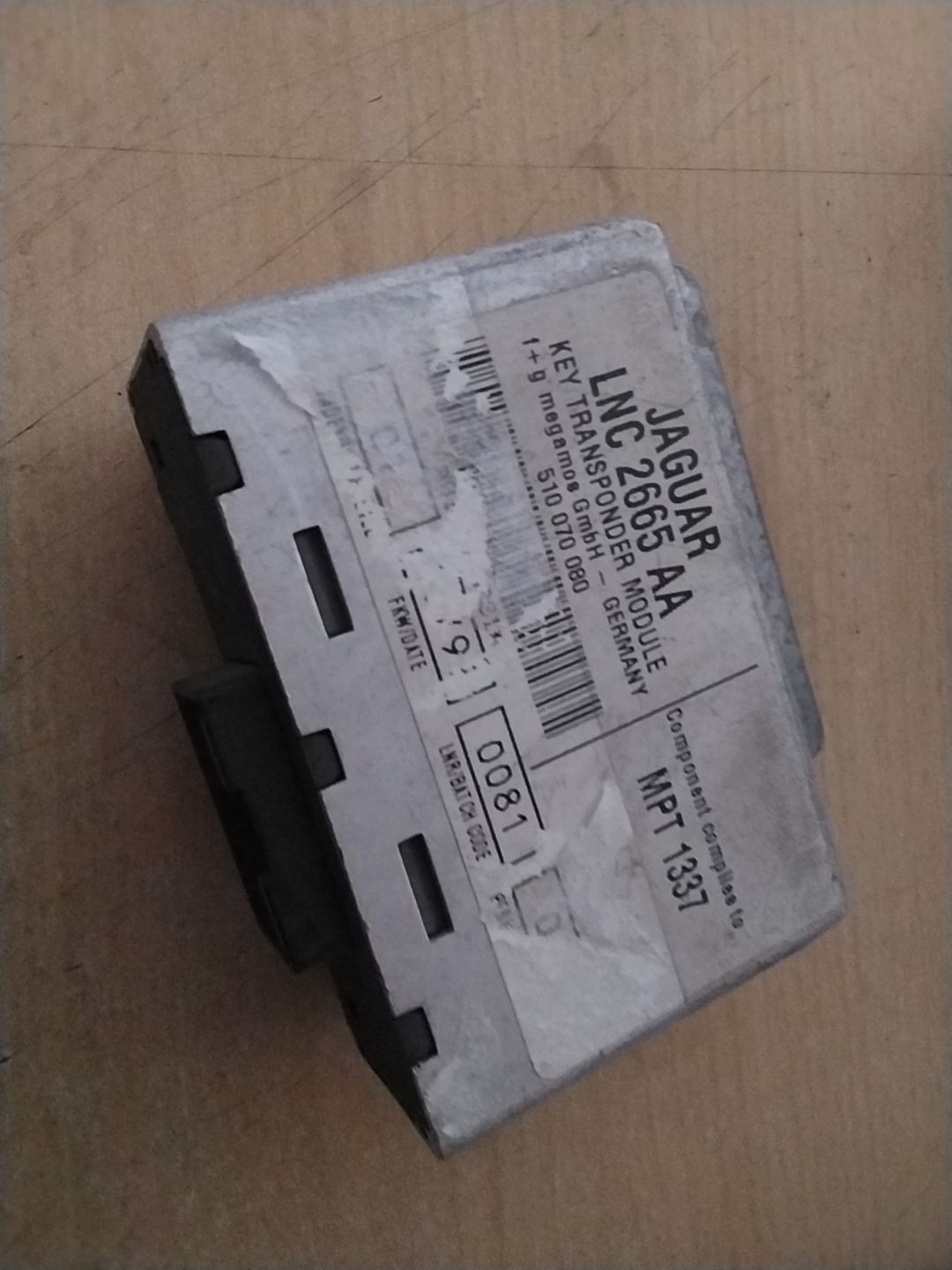 Key transponder module - Jaguar XJ8 X308 XJ6