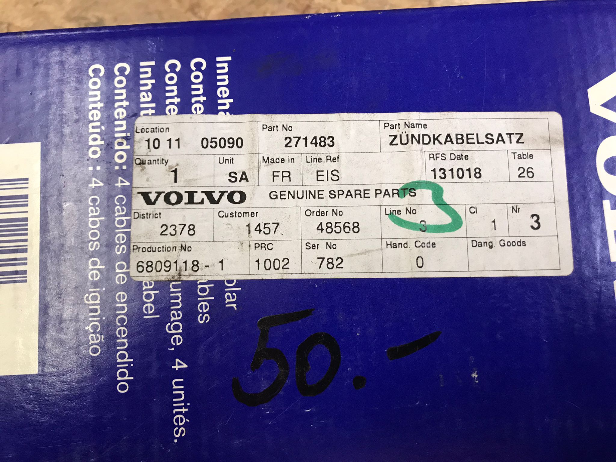 Zündkabel -  Volvo 900 700